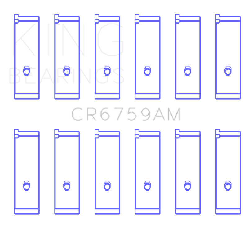 King Honda C32A / C35A Connecting Rod Bearing Set - RPL Performance