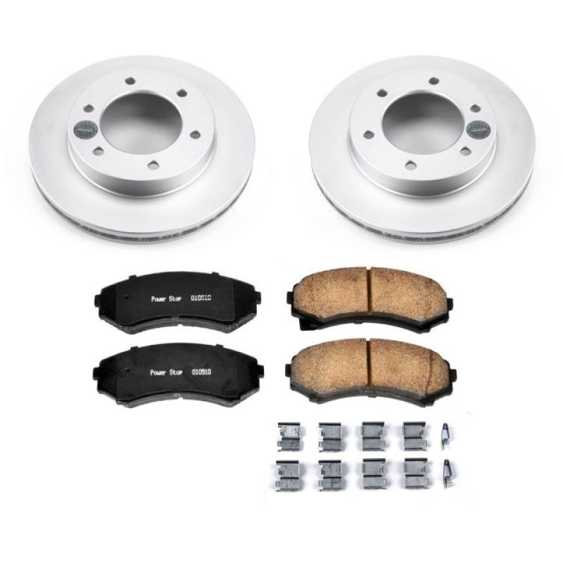 Power Stop 2002 Honda Passport Front Z17 Evolution Geomet Coated Brake Kit - RPL Performance