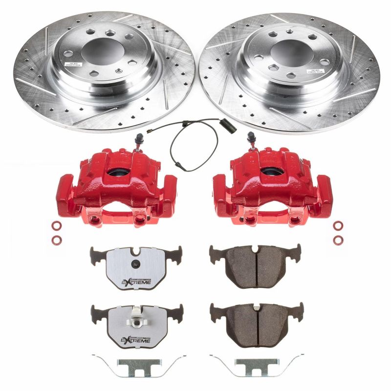 Power Stop 1995 BMW 740i Rear Z26 Street Warrior Brake Kit w/Calipers