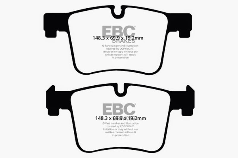 EBC 11+ BMW X3 2.0 Turbo (F25) Yellowstuff Front Brake Pads - RPL Performance