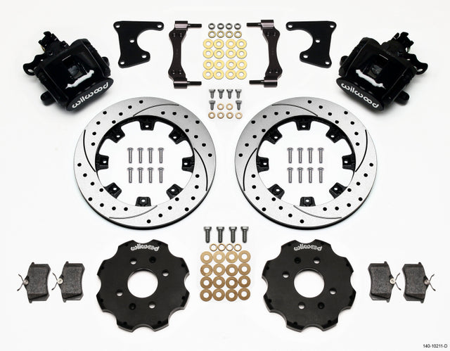 Wilwood Combination Parking Brake Rear Kit 12.19in Drilled Civic / Integra Drum 2.71 Hub Offset - RPL Performance