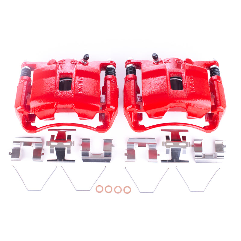 Power Stop 06-11 Acura CSX Front Red Calipers w/Brackets - Pair - RPL Performance