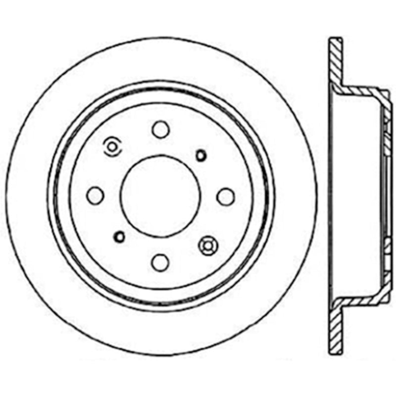 Stoptech Acura & Honda Civic/Del Sol Rear CRYO-STOP Rotor