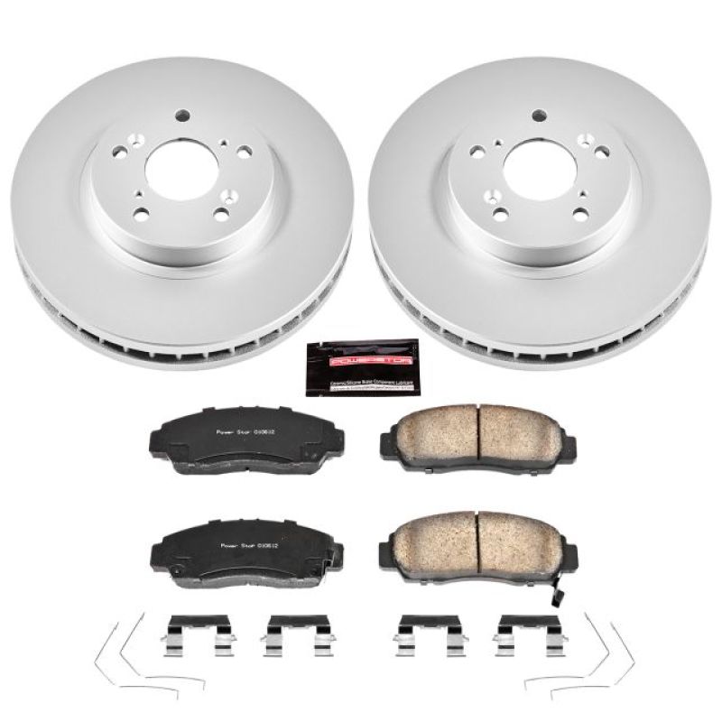 Power Stop 11-14 Acura TSX Front Z17 Evolution Geomet Coated Brake Kit - RPL Performance