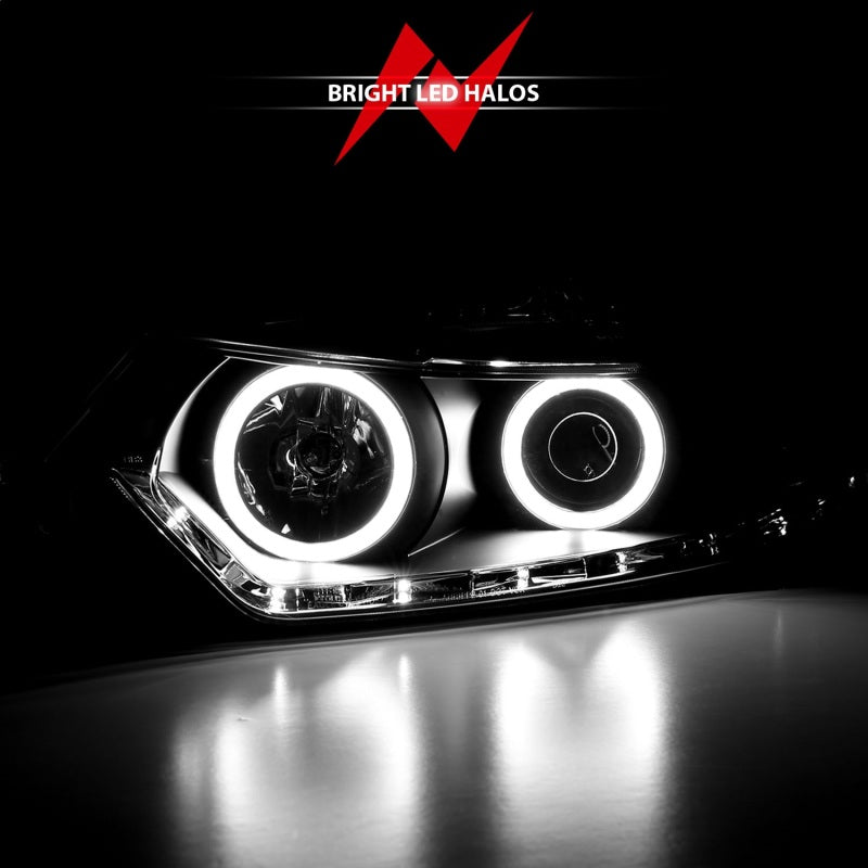 ANZO 2009-2012 Acura Tsx Projector Headlights w/ Halo Black (CCFL) (HID Compatible) - RPL Performance