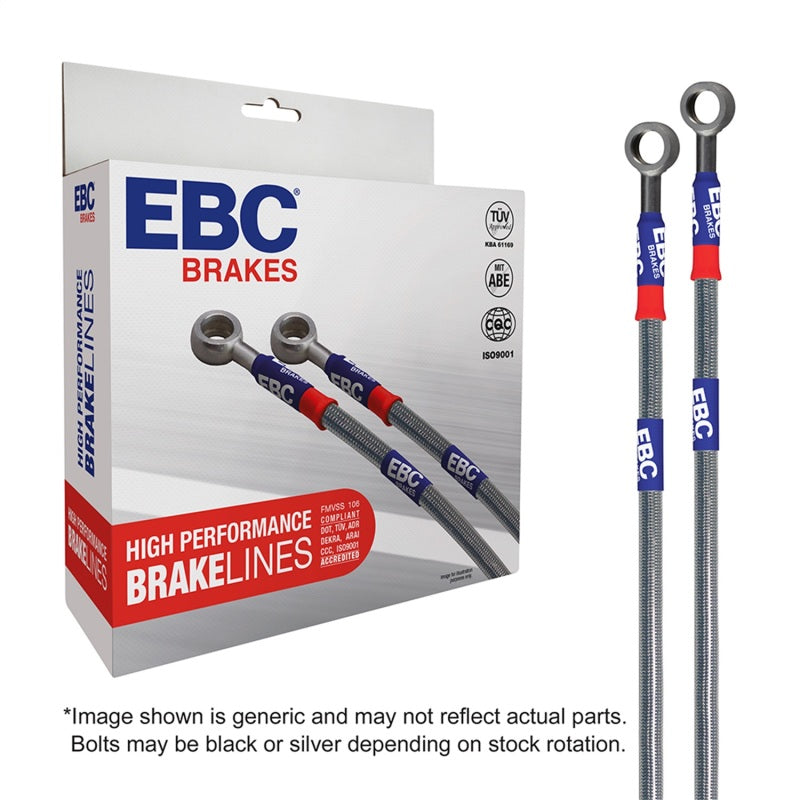 EBC 11-17 BMW X3 3.0L Stainless Steel Brake Line Kit - RPL Performance