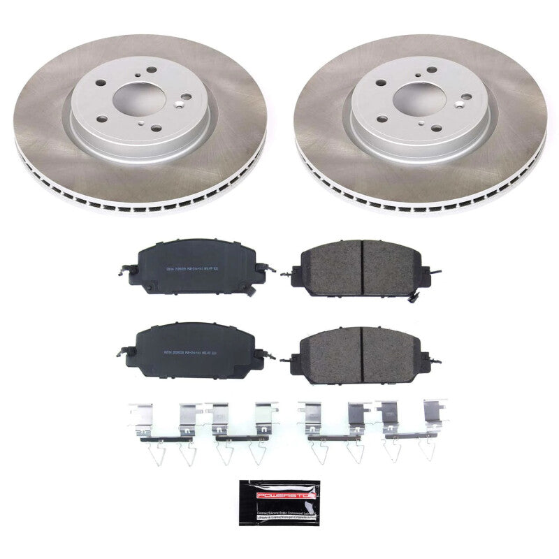 Power Stop 17-23 Honda CR-V Front Semi-Coated Rotor Kit - RPL Performance