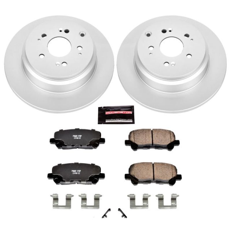 Power Stop 12-15 Honda Pilot Rear Z17 Evolution Geomet Coated Brake Kit - RPL Performance