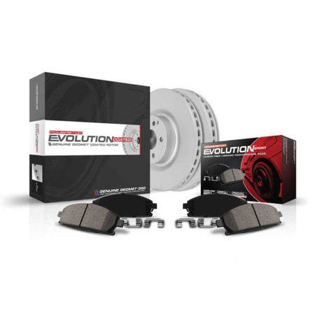 Power Stop 11-16 BMW 550i Rear Z23 Evolution Sport Coated Brake Kit - RPL Performance