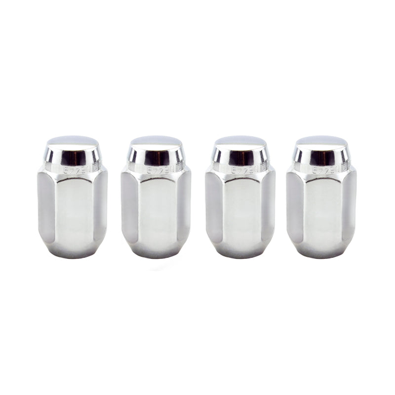 McGard Hex Lug Nut (Cone Seat) M12X1.5 / 13/16 Hex / 1.5in. Length (4-Pack) - Chrome - RPL Performance