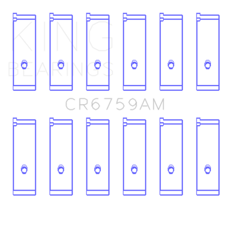 King Honda C32A / C35A Connecting Rod Bearing Set - RPL Performance
