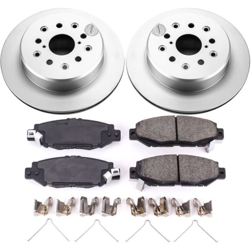 Power Stop 93-97 Lexus GS300 Rear Z17 Evolution Geomet Coated Brake Kit - RPL Performance