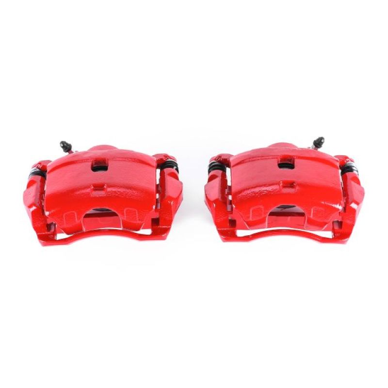 Power Stop 90-97 Honda Accord Rear Red Calipers w/Brackets - Pair - RPL Performance