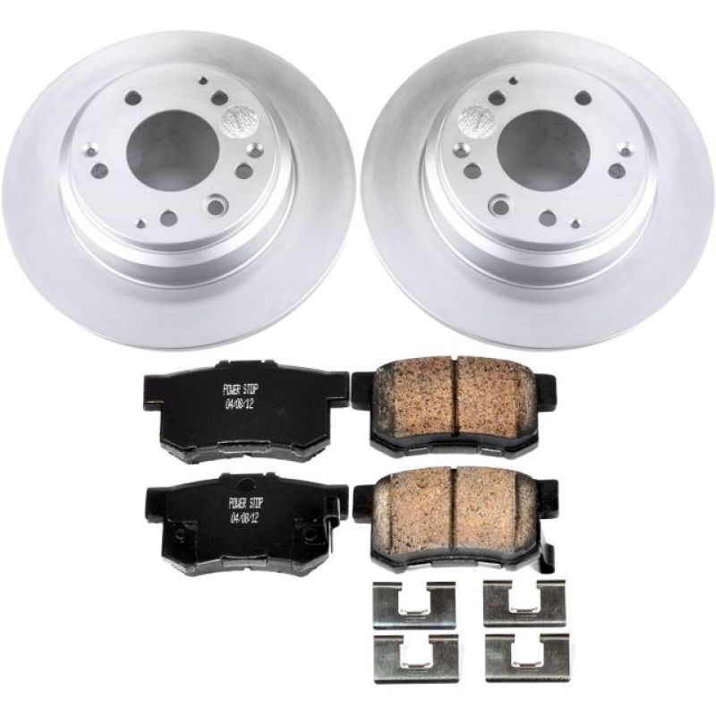 Power Stop 91-95 Acura Legend Rear Z17 Evolution Geomet Coated Brake Kit - RPL Performance