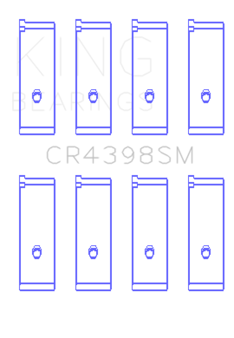 King Honda L13A4/L15A (Size 0.25) Connecting Rod Bearing Set - RPL Performance