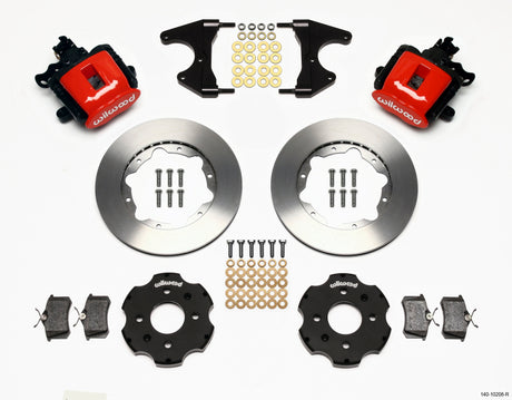 Wilwood Combination Parking Brake Rear Kit 11.00in Red Civic / Integra Drum 2.46 Hub Offset - RPL Performance