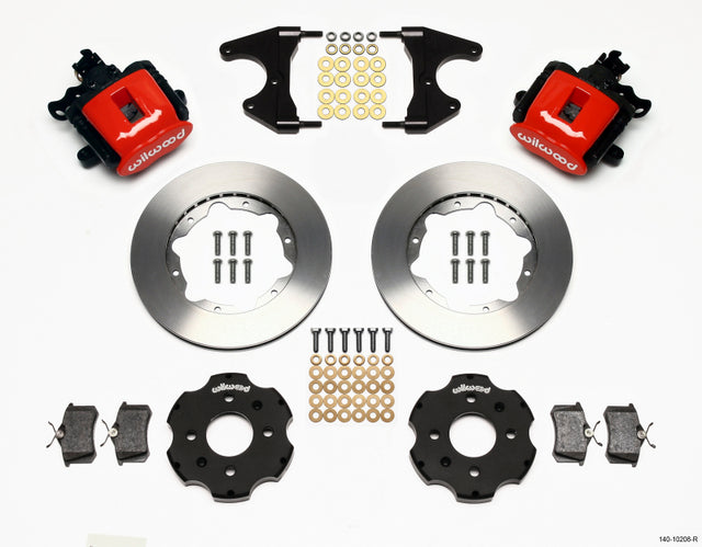 Wilwood Combination Parking Brake Rear Kit 11.00in Red Civic / Integra Drum 2.46 Hub Offset - RPL Performance