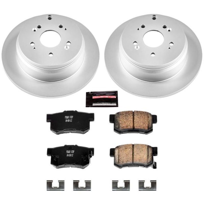 Power Stop 07-09 Acura RDX Rear Z17 Evolution Geomet Coated Brake Kit