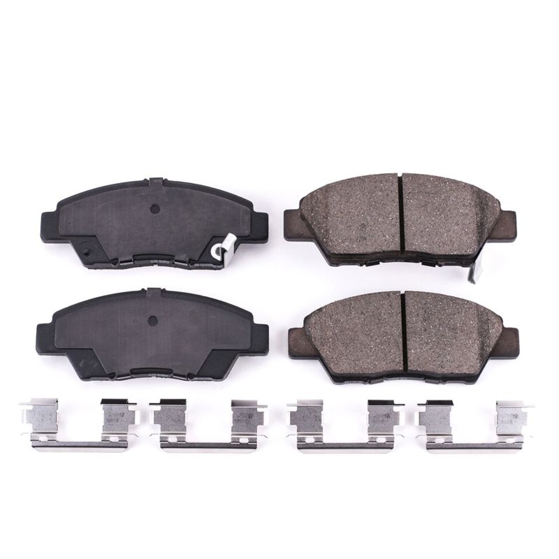 Power Stop 11-15 Honda CR-Z Front Z17 Evolution Ceramic Brake Pads w/Hardware - RPL Performance