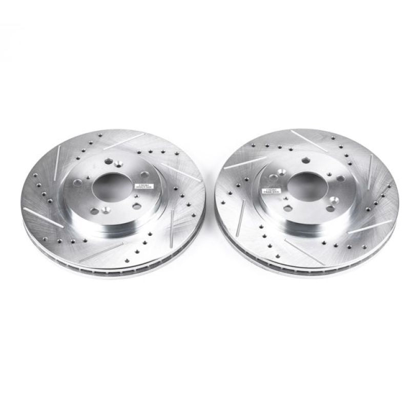 Power Stop 01-03 Acura CL Front Evolution Drilled & Slotted Rotors - Pair - RPL Performance