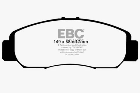 EBC 06-11 Acura CSX (Canada) 2.0 Greenstuff Front Brake Pads - RPL Performance