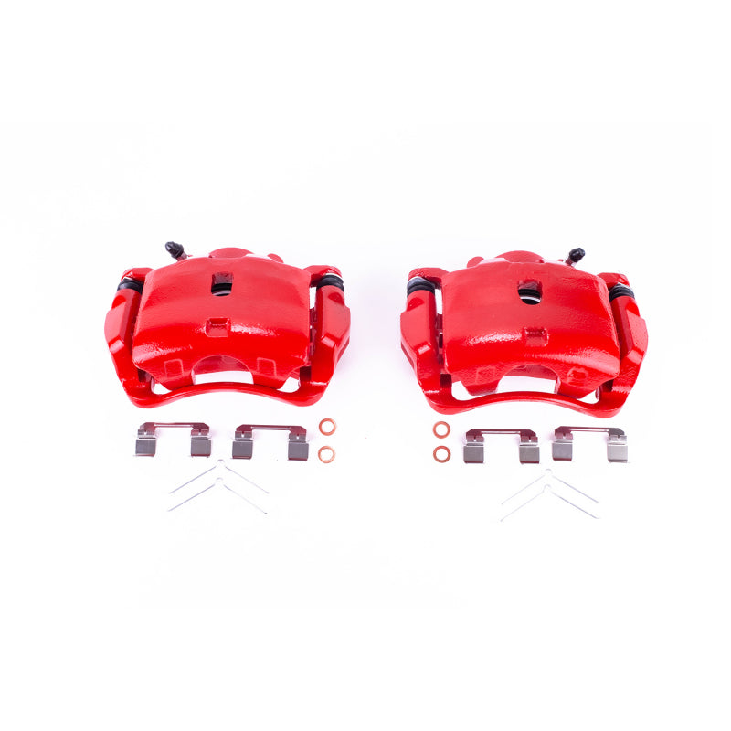 Power Stop 13-15 Acura ILX Front Red Calipers w/Brackets - Pair - RPL Performance