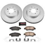 Power Stop 09-14 Honda Fit Front Z17 Evolution Geomet Coated Brake Kit - RPL Performance