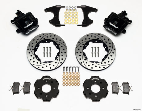 Wilwood Combination Parking Brake Rear Kit 11.00in Drilled Civic / Integra Drum 2.46 Hub Offset - RPL Performance