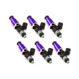 Injector Dynamics 1340cc Injectors - 60mm Length - 14mm Purple Top - 14mm Lower O-Ring (Set of 6) - RPL Performance