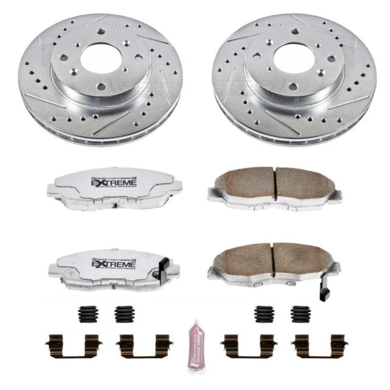 Power Stop 98-99 Acura CL Front Z26 Street Warrior Brake Kit - RPL Performance