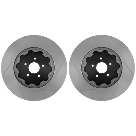 StopTech 00-09 Honda S2000 AeroRotor 2pc Drilled and Zinc Plated Front Rotor (Pair) - RPL Performance