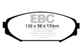 EBC 00-02 Acura MDX 3.5 Greenstuff Front Brake Pads - RPL Performance