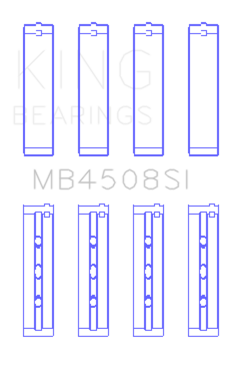 King Acura J30A/J32A/J35A/J35Z (Size +.025) Performance Main Bearing Set - RPL Performance