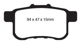 EBC 09-14 Acura TSX 2.4 Yellowstuff Rear Brake Pads - RPL Performance