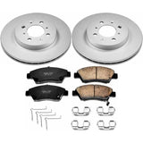 Power Stop 03-05 Honda Civic Front Z17 Evolution Geomet Coated Brake Kit - RPL Performance