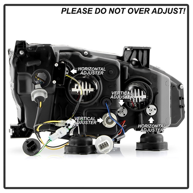 Honda Civic 16-20 LED Model High-Power LED Module Headlights - Black (PRO-YD-HC16LEDAP-SEQGR-BK)