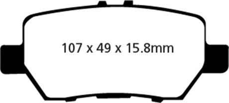 EBC 05-08 Acura RL 3.5 Redstuff Rear Brake Pads - RPL Performance