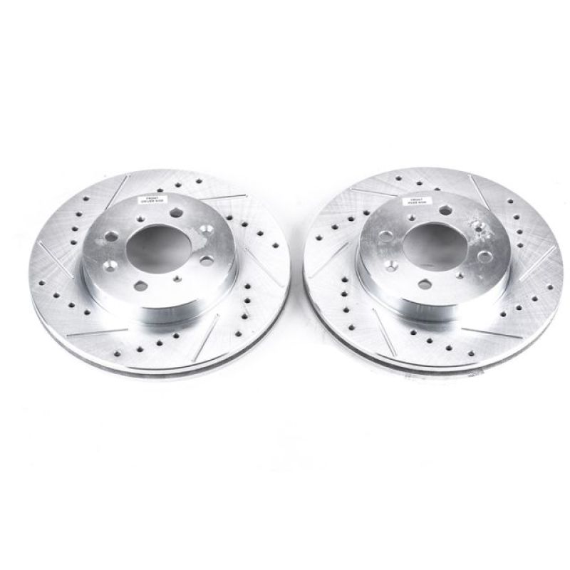 Power Stop 97-05 Acura EL Front Evolution Drilled & Slotted Rotors - Pair - RPL Performance