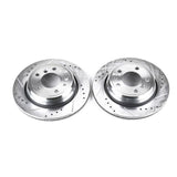 Power Stop 94-95 BMW 540i Rear Evolution Drilled & Slotted Rotors - Pair