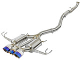 aFe Takeda 3in 304 SS Cat-Back Exhaust w/ Blue Flame Tips 2017+ Honda Civic Type R I4 2.0L (t) - RPL Performance