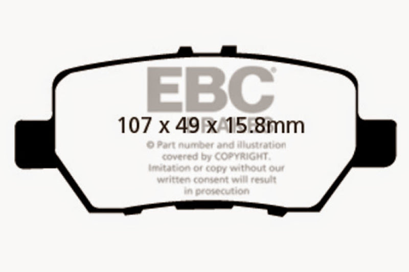 EBC 05-08 Acura RL 3.5 Redstuff Rear Brake Pads - RPL Performance