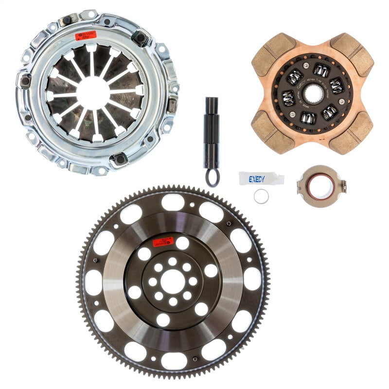 Exedy 2002-2006 Acura RSX Base L4 Stage 2 Cerametallic Clutch 4 Puck Disc Incl. HF02 Lightweight FW - RPL Performance