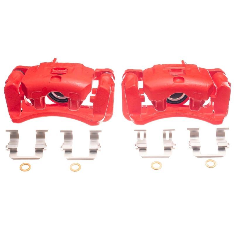 Power Stop 96-99 Acura SLX Rear Red Calipers - Pair - RPL Performance