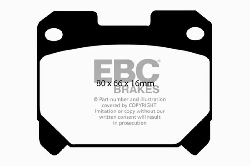 EBC 93-98 Toyota Supra 3.0 Twin Turbo Yellowstuff Rear Brake Pads - RPL Performance