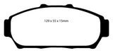 EBC 94-01 Acura Integra 1.8 Yellowstuff Front Brake Pads - RPL Performance