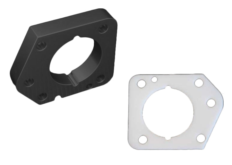 Torque Solution Throttle Body Spacer (Black) - 06-11 Honda Civic LX/EX/DX R18 - RPL Performance