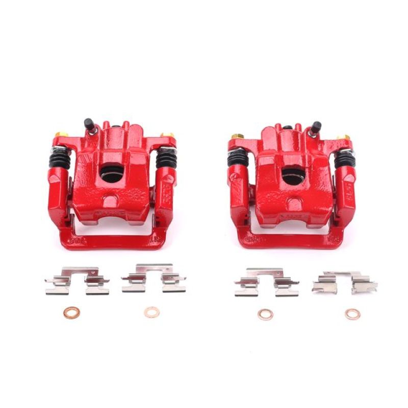 Power Stop 01-06 Acura MDX Rear Red Calipers w/Brackets - Pair - RPL Performance