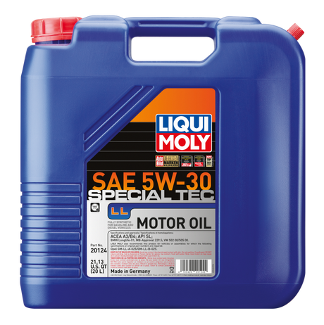 LIQUI MOLY 20L Special Tec LL Motor Oil SAE 5W30 - RPL Performance