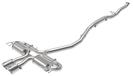 aFe Takeda 3in 304 SS Cat-Back Exhaust System w/Polished Tips 17-21 Honda Civic Sport L4-1.5L (t) - RPL Performance