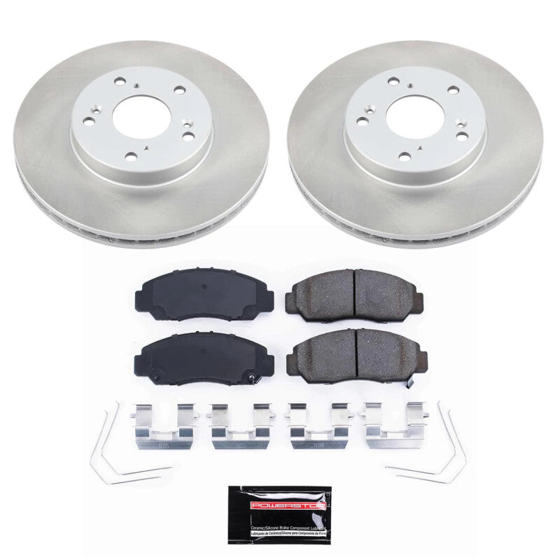 Power Stop 06-11 Honda Civic Front Semi-Coated Rotor Kit - RPL Performance